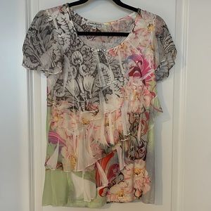 Claudia Richard Ruffle Front Top